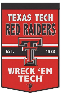 WinCraft Texas Tech University 24 in x 38 in Wool Banner                                                                        