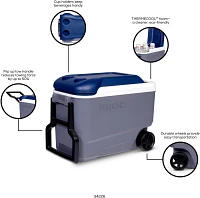 Igloo 40 qt Maxcold Roller Cooler                                                                                               