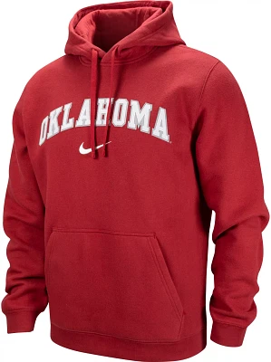 Nike Men's University of Oklahoma Tackle Twill Fleece Hoodie                                                                    