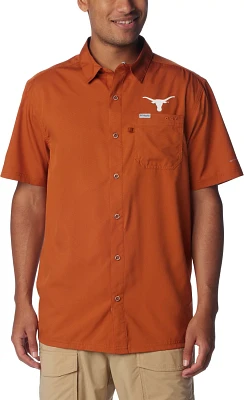 Columbia Sportswear Men's University of Texas PFG Slack Tide Camp Button Down Shirt