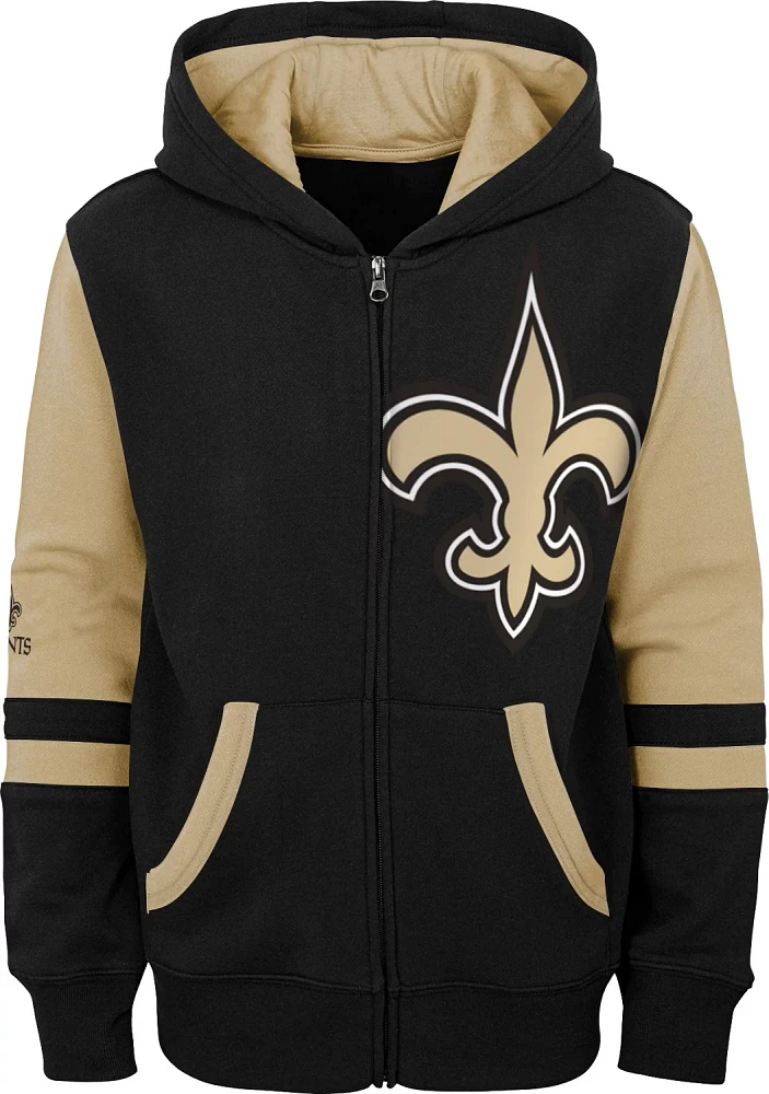 Outerstuff Boys' New Orleans Saints Stadium Full-Zip Fleece Hoodie