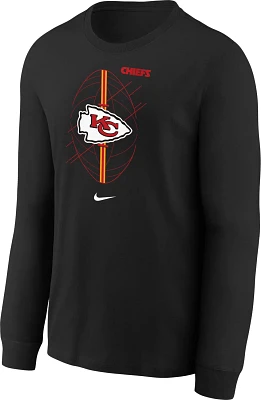Nike Boys' - Kansas City Chiefs Icon Long Sleeve T-shirt
