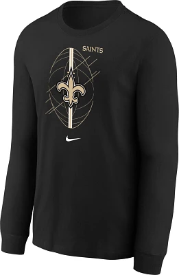 Nike Boys' 4-7 New Orleans Saints Icon Long Sleeve T-shirt