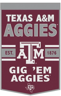 WinCraft Texas A&M University 24 in x 38 in Wool Banner                                                                         