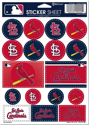 WinCraft St. Louis Cardinals 5x7 Sticker Sheet                                                                                  
