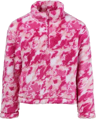 BCG Girls' Printed Sherpa 1/4 Zip Sweatshirt                                                                                    