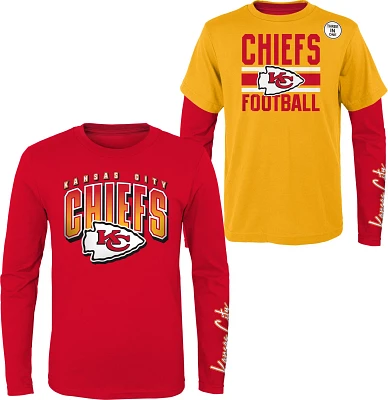 Outerstuff Boys' 4-7 Kansas City Chiefs Fan Fave 3-in-1 Combo T-shirt