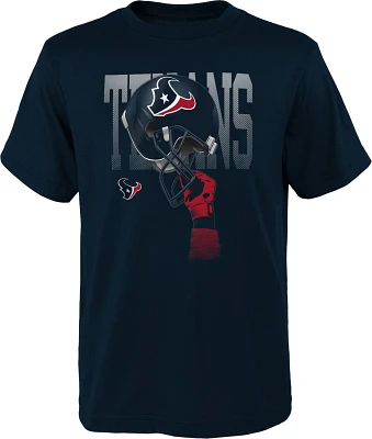 Outerstuff Boys' 8-20 Houston Texans Helmets High Short Sleeve T-shirt