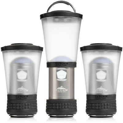 Cascade Mountain Tech Collapsible IPX4 Water-Resistant LED Lantern/Flashlight 3-Pack                                            