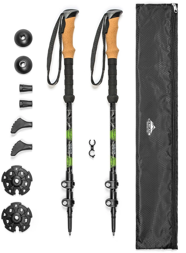 Cascade Mountain Tech Aluminum Quick Lock Trekking Poles