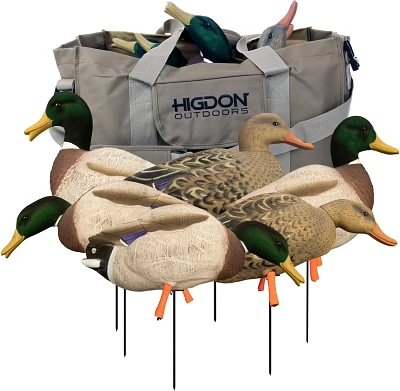 Higdon Outdoors Magnum Full Body Mallard Variety Pack Flocked Heads 6-Pack                                                      