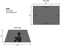 Kodiak Canvas Flex-Bow Canvas VX Tent 8.5 ft x 6 ft                                                                             