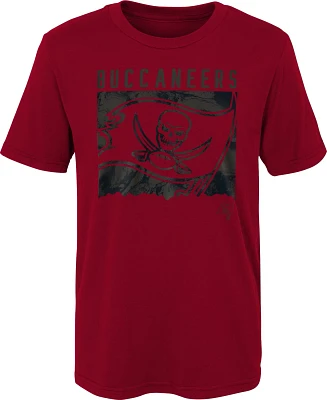 Outerstuff Boys' 4-7 Tampa Bay Buccaneers Liquid Camo Logo Short Sleeve T-shirt