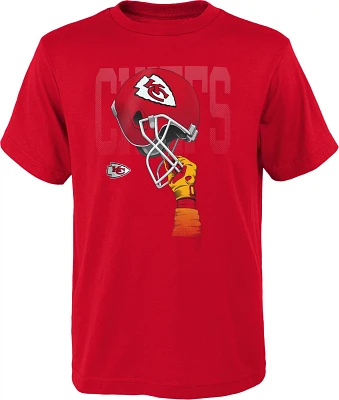 Outerstuff Boys' 8-20 Kansas City Chiefs Helmets High Short Sleeve T-shirt