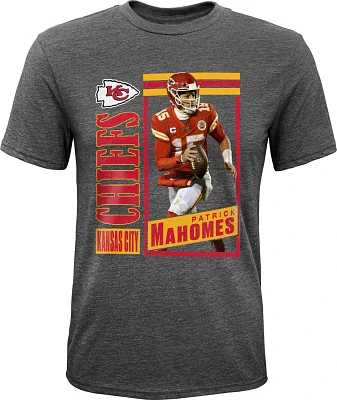 Outerstuff Kids' Kansas City Chiefs Trading Card Tri-Blend T-shirt