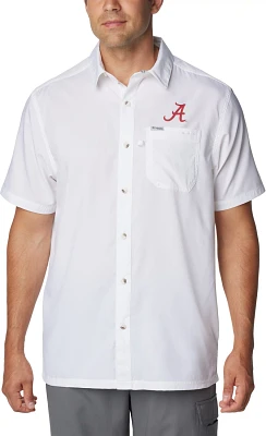 Columbia Sportswear Men's University of Alabama PFG Slack Tide Camp Button Down Shirt