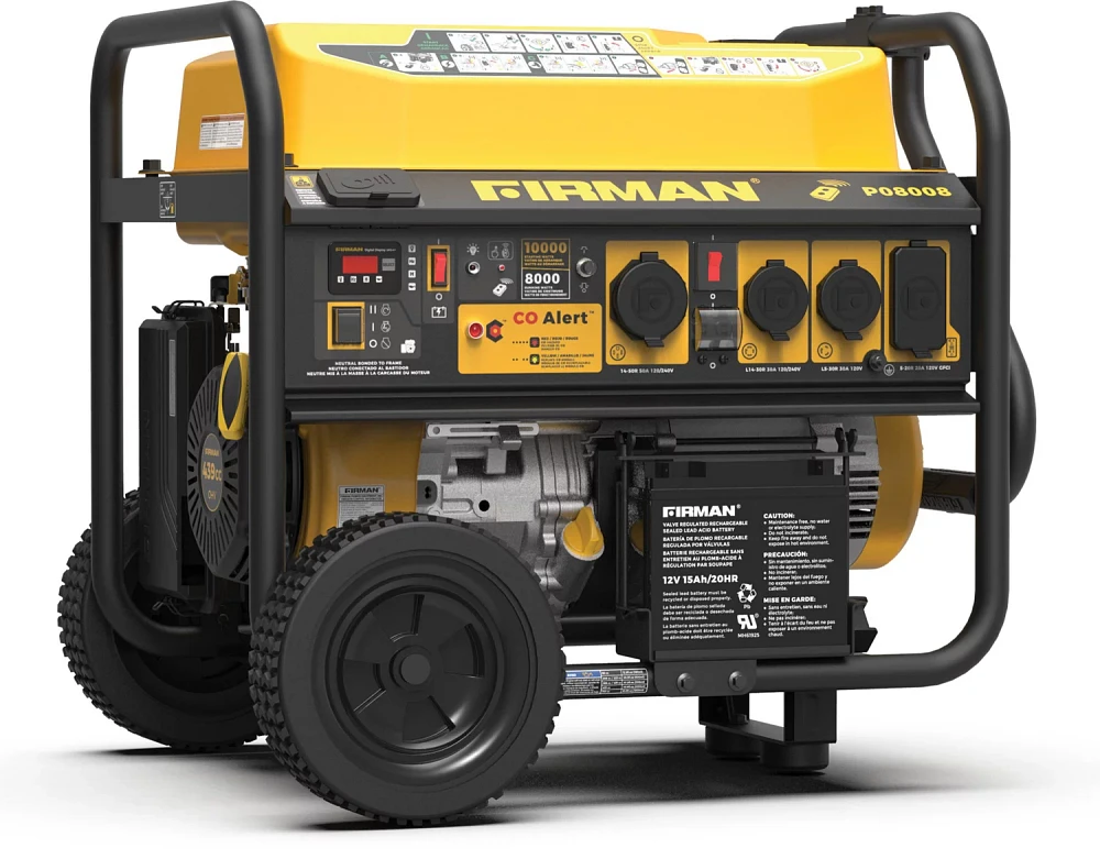 Firman 10,000-8,000 Watts 120/240V Gas Portable Generator                                                                       