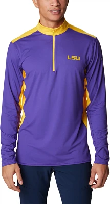 Columbia Sportswear Men's Louisiana State University Tech Trail 1/4 Zip Sweatshirt