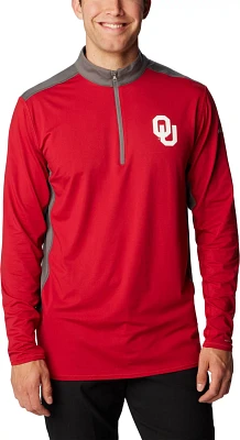 Columbia Sportswear Men's University of Oklahoma Tech Trail 1/4 Zip Sweatshirt