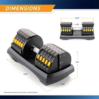 Bionic Body Marcy 6-in-1 Adjustable Dumbbell System                                                                             