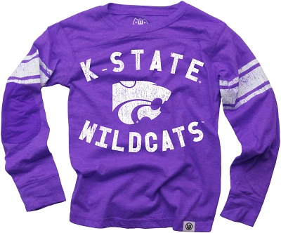 Wes and Willy Boys' Kansas State University Sleeve Stripe Long Sleeve T-shirt                                                   