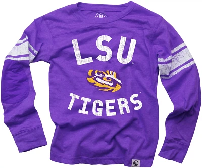 Wes and Willy Boys' Louisiana State University Sleeve Stripe Long T-shirt