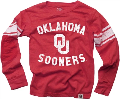 Wes and Willy Boys' University of Oklahoma Sleeve Stripe Long T-shirt
