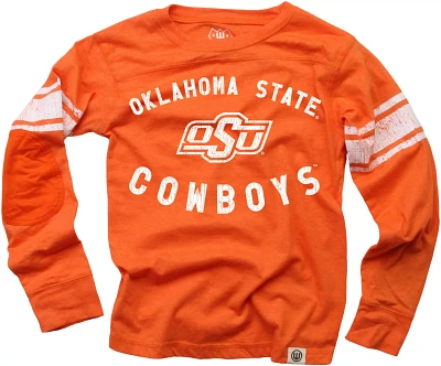 Wes and Willy Boys' Oklahoma State University Sleeve Stripe Long T-shirt