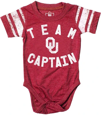 Wes and Willy Infants' University of Oklahoma Sleeve Stripe Onesie