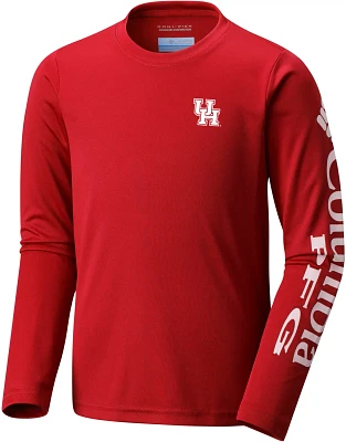 Columbia Sportswear Boys' University of Houston PFG Terminal Tackle Long Sleeve Shirt