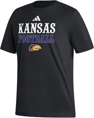 adidas Men's University of Kansas Football Fresh Graphic T-shirt