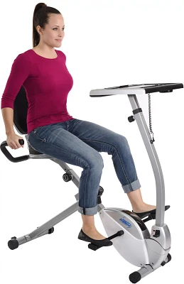 Stamina® 2-in-1 Recumbent Exercise Bike Workstation and Standing Desk                                                          