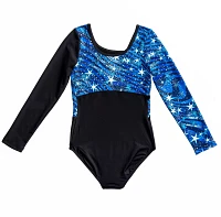 Rainbeau Moves Girls' Star Dust Long Sleeve Leotard