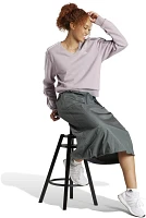 adidas Women's Essentials  3-Stripes V-neck Sweatshirt