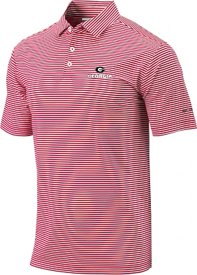 Columbia Sportswear Men's University of Georgia Club Invite Stripe Polo Shirt