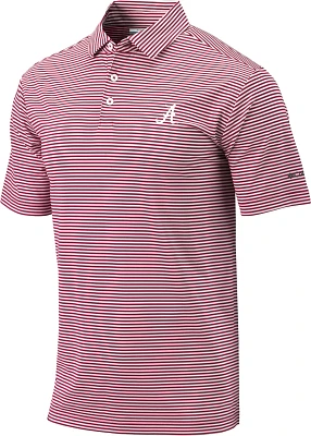 Columbia Sportswear Men's University of Alabama Club Invite Stripe Polo Shirt