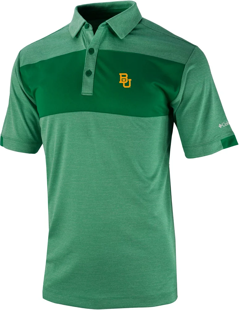 Columbia Sportswear Men's Baylor University Total Control Short Sleeve Polo Shirt
