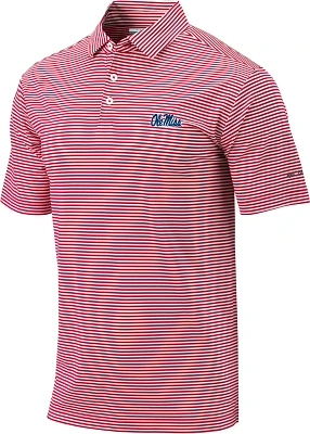 Columbia Sportswear Men's University of Mississippi Club Invite Stripe Polo Shirt