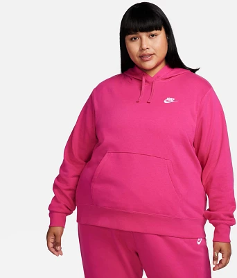 Nike Women's Club Fleece Plus Size Pullover Hoodie                                                                              