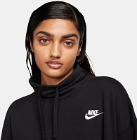 Nike Women's Sportswear Club Fleece Oversized Mock Neck Sweatshirt