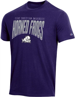 Champion Men's Texas Christian University Mascot Arch Short Sleeve T-shirt