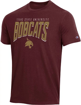 Champion Men's Texas State University Mascot Arch Short Sleeve T-shirt