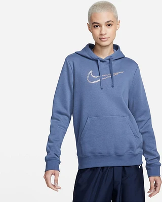 Nike Women's Sportswear Premium Essential Club Fleece Shine One Pullover