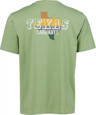 Carhartt Men's Relaxed Fit Heavyweight Pocket Texas Graphic T-shirt