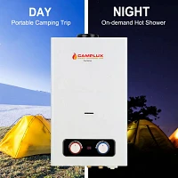 CampLux Portable Propane Outdoor 2.64 GPM Water Heater                                                                          