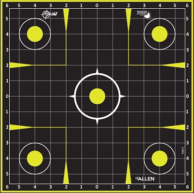 Allen Company EZ Aim 12.5in Splash Reactive Sight-In Grid Paper Shooting Target 30-Pack                                         