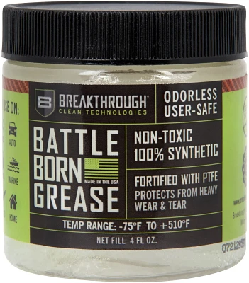 Breakthrough Clean Technologies 4 oz. Battle Born Grease Gun Cleaner Jar with PTFE                                              
