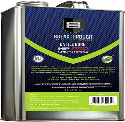 Breakthrough Clean Technologies 1-Gallon Battle Born HP Pro Gun Lubricant and Protectant Can                                    