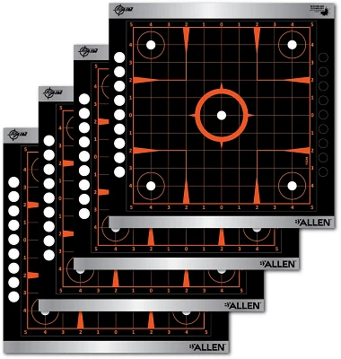 Allen Company EZ Aim 12in Splash Reactive Adhesive Sight-In GridPaper Shooting Target 4-Pack                                    