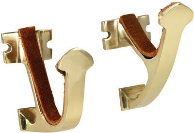 Allen Company Brass Wall-Mounted Gun Hanger Hook Set                                                                            